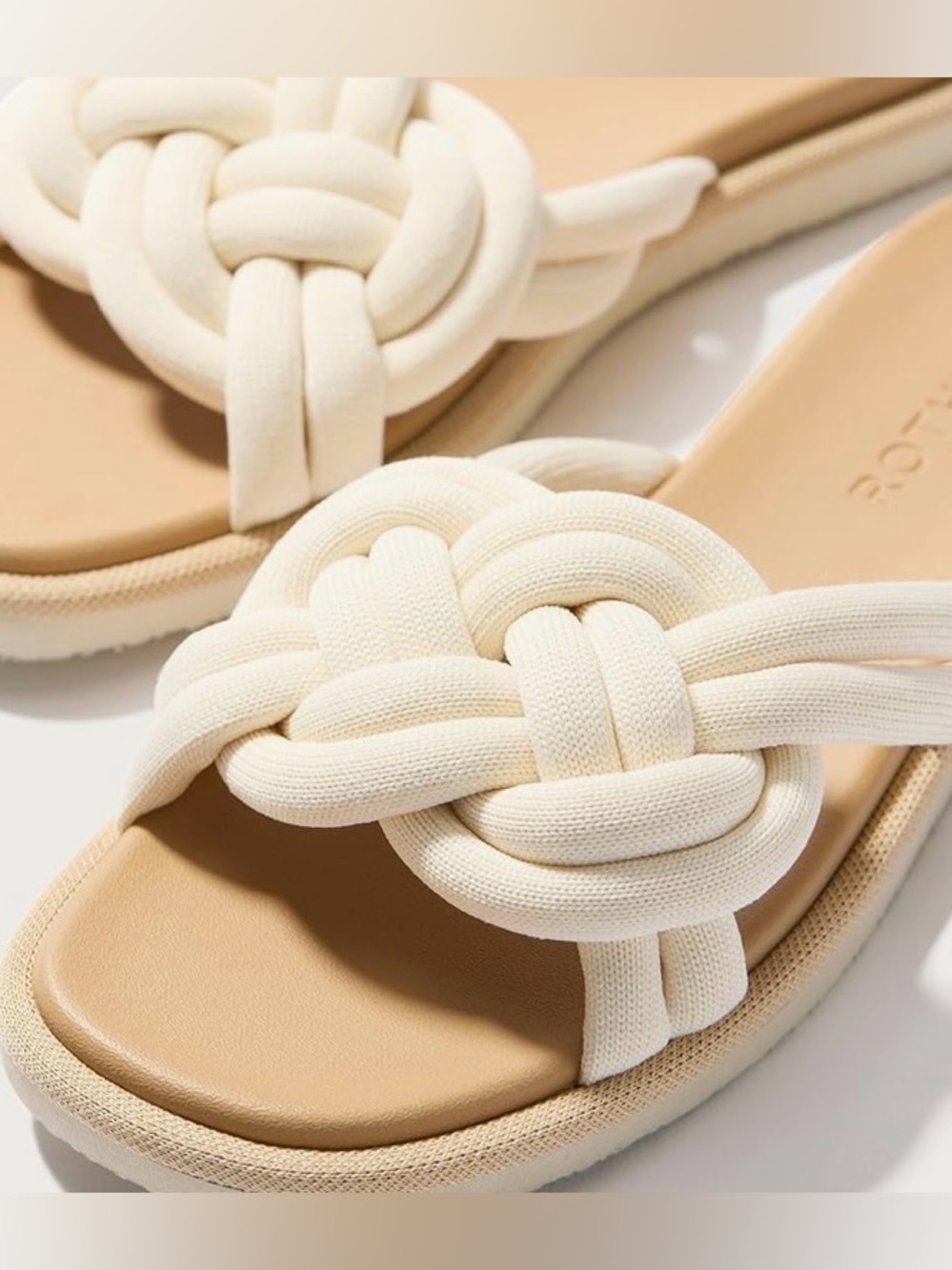 Rothy’s Summer Sandal – White Sand | Women's Size 11.5 Brand New - Picture 2 of 10